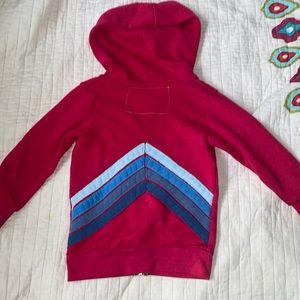 Cropped pink Aviator Nation Zip Up